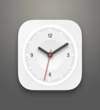 تحميل وتنزيل تصميم فوتوشوب مفتوح الساعة Free PSD Flat Clock