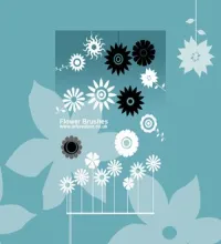 فرش فوتوشوب زهور ورود Vector Flower Brushes