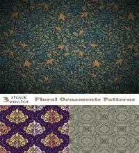 باترن فيكتور ورود روعه Vectors - Floral Ornaments Patterns