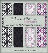 تحميل باترن فوتوشوب نقش منوعه 5 Free Ornament Patterns