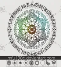 فرش زخارف روعه للفوتوشوب Mandala Brushes تحميل مباشر