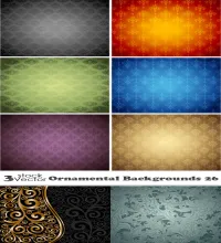 خلفيات فيكتور Vectors - Ornamental Backgrounds 26