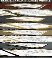 ملف مفتوح psd شهادات