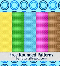 باترن فوتوشوب قماش ملون Free Rounded Patterns