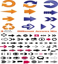 تصميم اسهم جميله ومميزه Different Arrows Mix