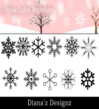 فرش ثلج فوتوشوب Snowflake Brushes 2 رائعه تحميل مباشر