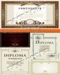 تصميم شهادات دبلوم Diploma and Certificate vector 3