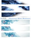 بنرات زرقاء رائعه Vectors - Abstract Blue Banners