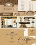 تحميل قوائم قهوه فيكتور vectors - Coffee menu cards