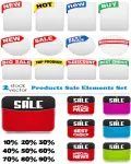 تصاميم بيع وشراء جميله Vectors - Products Sale Elements Set