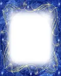 اطار للصور ازرق روعه ملف مفتوح Blue Winter Frame