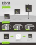 لوحات وادوات مكتبيه Stand Display Mockup Vol.2 1865892