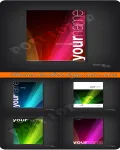 بروشورات فيكتور رائعه vectors - Business brochure design set 22
