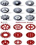تصاميم تروس معدنيه Vectors - Different Gears