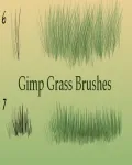 تحميل فرش جمب العشب مجانا GIMP Grass Brushes 2