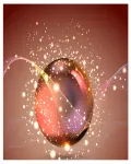 كرة زجاجية ابداعية ذهبية مع تدرجاتها فيكتور ملف مفتوح sphere ball with abstract wave 