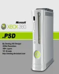 تصميم جهاز اكس بوكس ملف مفتوح Microsoft Xbox 360 .PSD