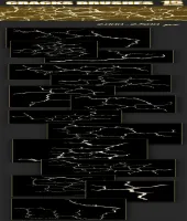 فرش فوتوشوب جديده شقوق وبرق Cracks PS Brushes Set 2