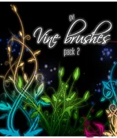 فرش فوتوشوب اعشاب Vines Brushes set 2