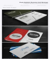 تصميم بطاقات جميله وملفات مفتوحه Business Card Mockups