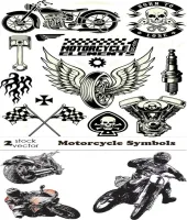 تصميم دراجات ناريه وملحقاتها Motorcycle Symbols