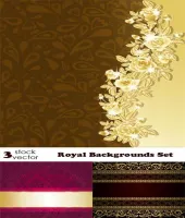 تحميل خلفيات فيكتور Vectors - Royal Backgrounds Set