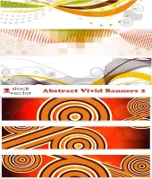 بنرات منوعه فيكتور Abstract Vivid Banners 2