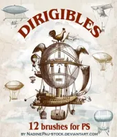 تحميل فرش فوتوشوب مناطيد Dirigibles