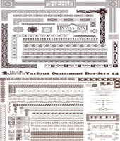 تحميل اطارات فيكتور Vectors - Various Ornament Borders 14