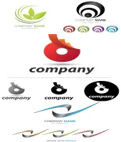 تحميل شعارات فيكتور شركات vectors - Logo Elements Vector Set #45