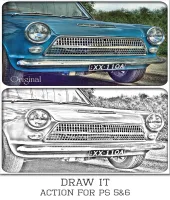 تحميل اكشن فوتوشوب Draw It Action for Photoshop