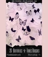 تحميل فرش فوتوشوب فراشات butterflies and trails 