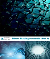 خلفيات زرقاء رائعه Blue Backgrounds Set 9