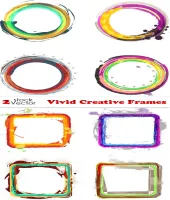 تحميل اطارات ملونه رائعه Vivid Creative Frames