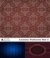 باترن فيكتور رائعه Vectors - Luxury Patterns Set 2