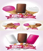 تصميم ايسكريم فيكتور Ice Cream Vector