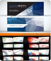 تحميل بطاقات فيكتور vectors - Business Cards set 179