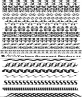 تصاميم زخارف اطارات Vectors - Various Ornament Borders 21