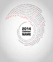 تصميم تقويم 2014 دائري جاهز للطباعه مع ملف مفتوح