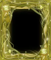 اطار وبرواز ذهبي ملف مفتوح Golden Frame psd