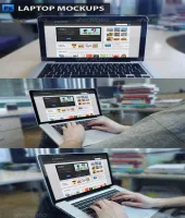 تصميم لاب توب ملف مفتوح GraphicRiver Laptop Mockups
