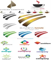 شعارات شركات ملفات مفتوحه Logo Elements Vector Set #47
