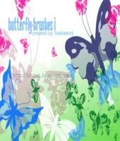 تحميل وتنزيل فرش فوتوشوب الفراشات Butterfly brushes