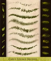 فرش اعشاب واوراق فوتوشوب روعه Foliage Brushes 