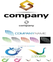 شعارات فيكتور شركات روعه Logo Elements Vector Set #44