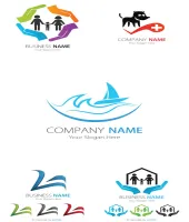 تحميل شعارات فيكتور رائعه vectors - Logo Elements Vector Set #46