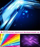 خلفيات vivid المعروفه Vectors - Vivid Abstract Backgrounds 43