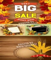 تحميل تصميم بطاقات الخريف Autumn cards 12