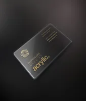 ملف مفتوح psd بطاقات Acrylic Business Card Mock-Up