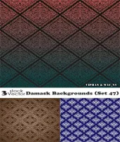 تحميل خلفيات منقوشه مميزه Damask Backgrounds (Set 47)